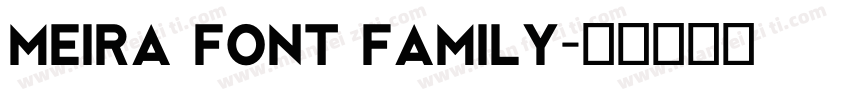 Meira Font Family字体转换